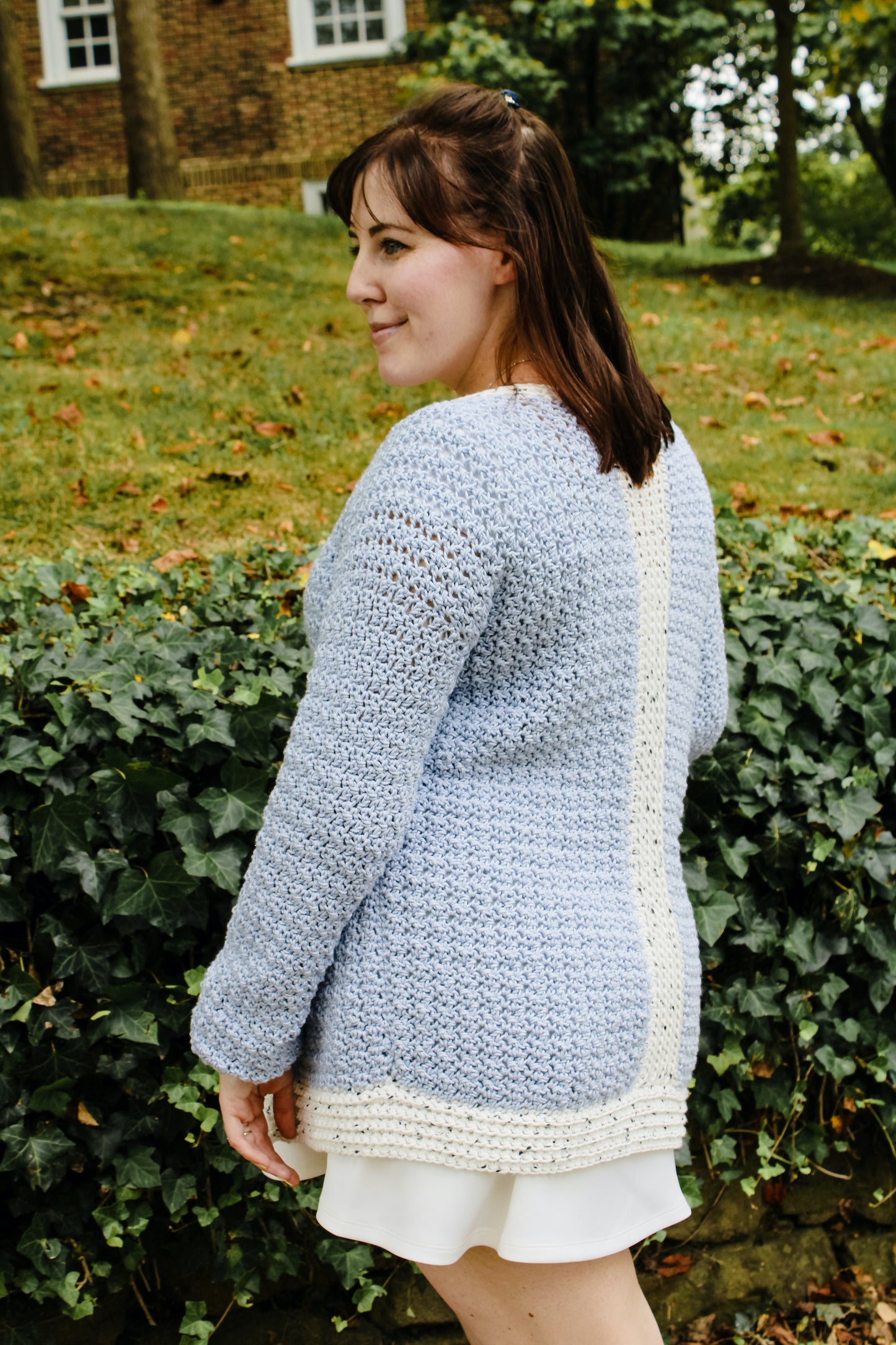 Wisteria Whimsy Cardigan Crochet PDF Pattern by Jessica Brandt Herr