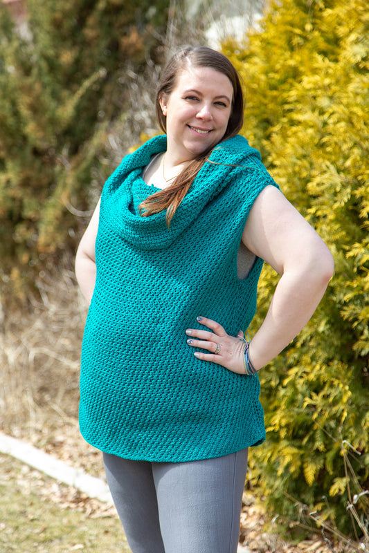 Oblique Shell Tunisian Crochet Pattern by Julie Desjardins