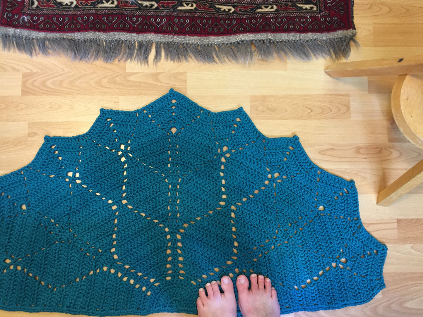 Paved Diamonds Rug Crochet Pattern by Agat Rottman