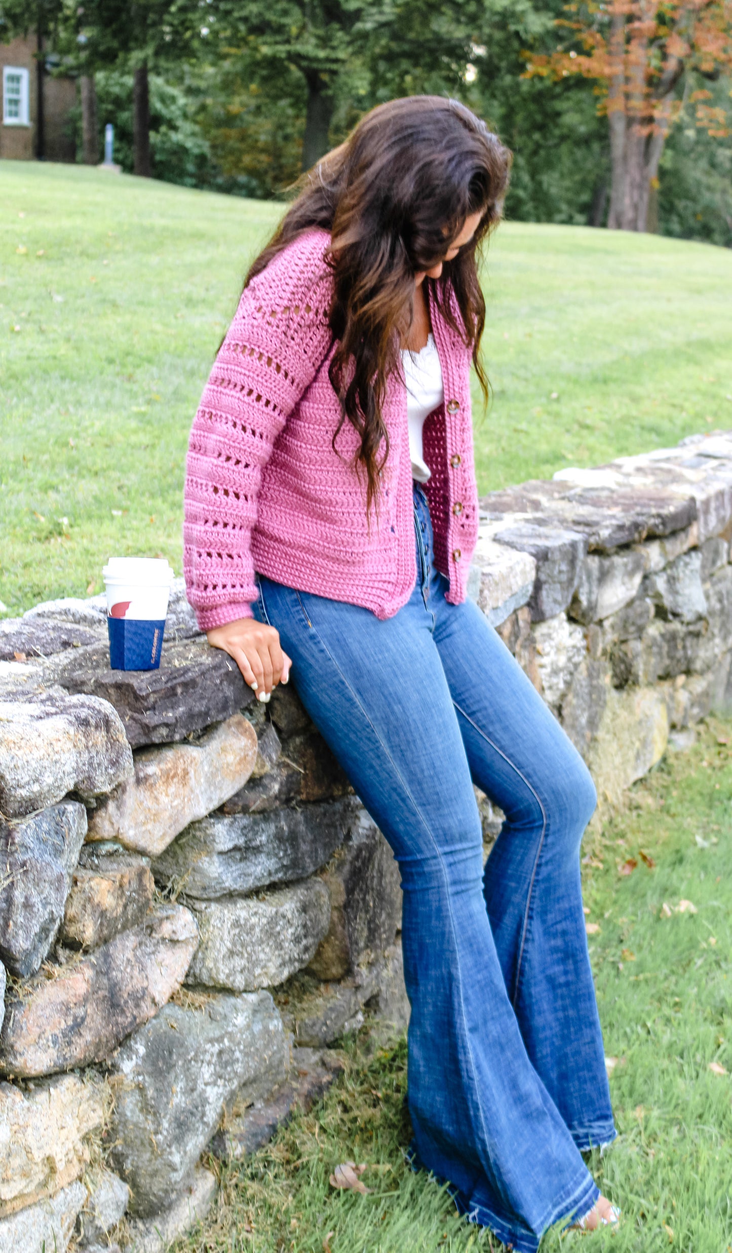 Pink Wine Cardigan PDF Crochet Pattern by Jessica Herr