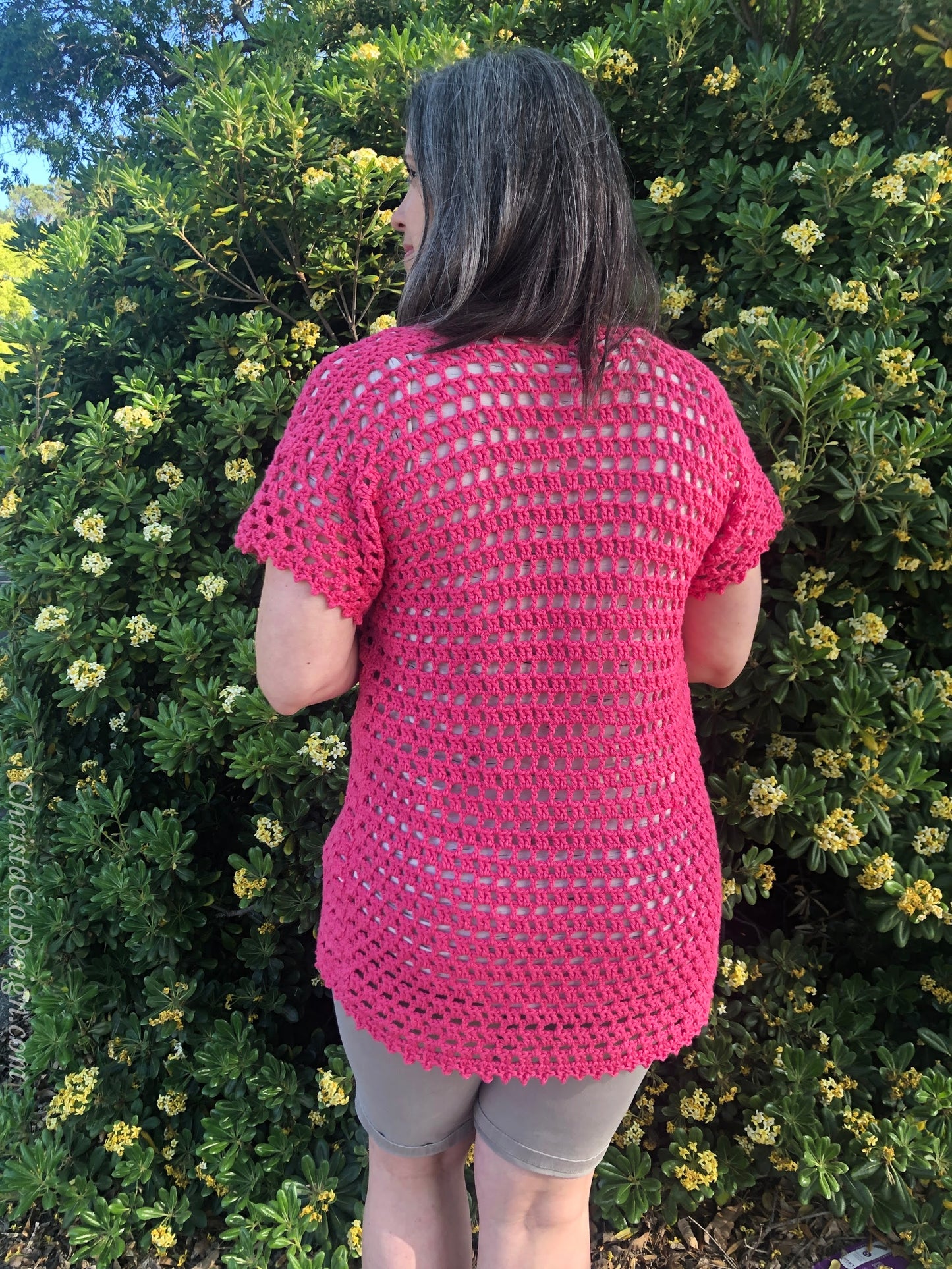 Elba Cardigan Crochet Pattern by Crystal Marin