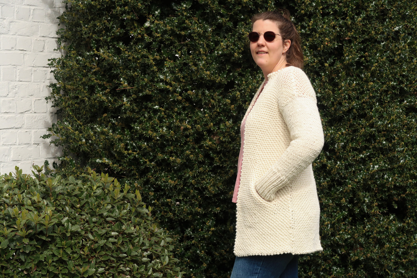 Biased Cardigan Knit Pattern by Hortense Maskens