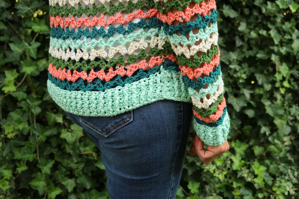 Caroline Sweater Crochet Pattern by Hortense Maskens