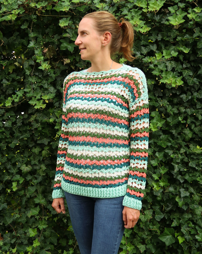 Caroline Sweater Crochet Pattern by Hortense Maskens