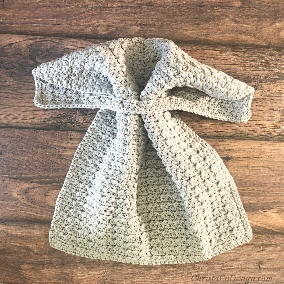 Buco Kitchen Towel Crochet Pattern by Crystal Marin