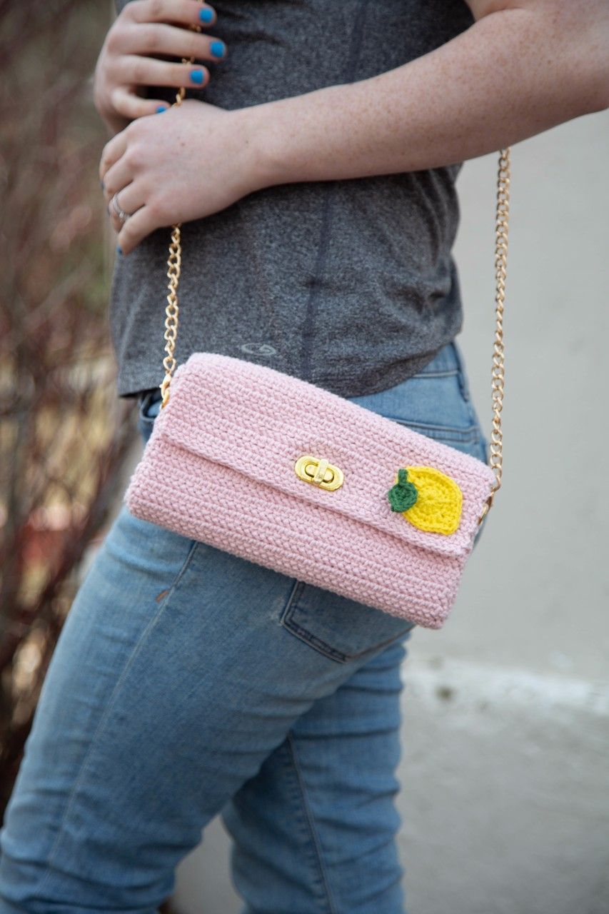 Pink Lemonade Clutch PDF Crochet Pattern by Ashley Parker