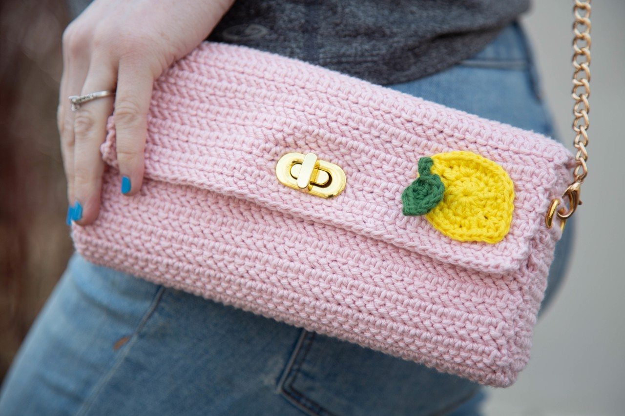 Pink Lemonade Clutch PDF Crochet Pattern by Ashley Parker