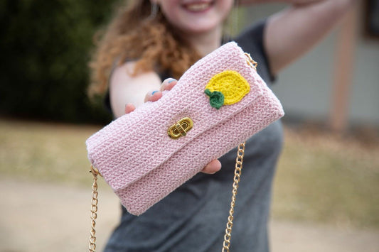 Pink Lemonade Clutch PDF Crochet Pattern by Ashley Parker