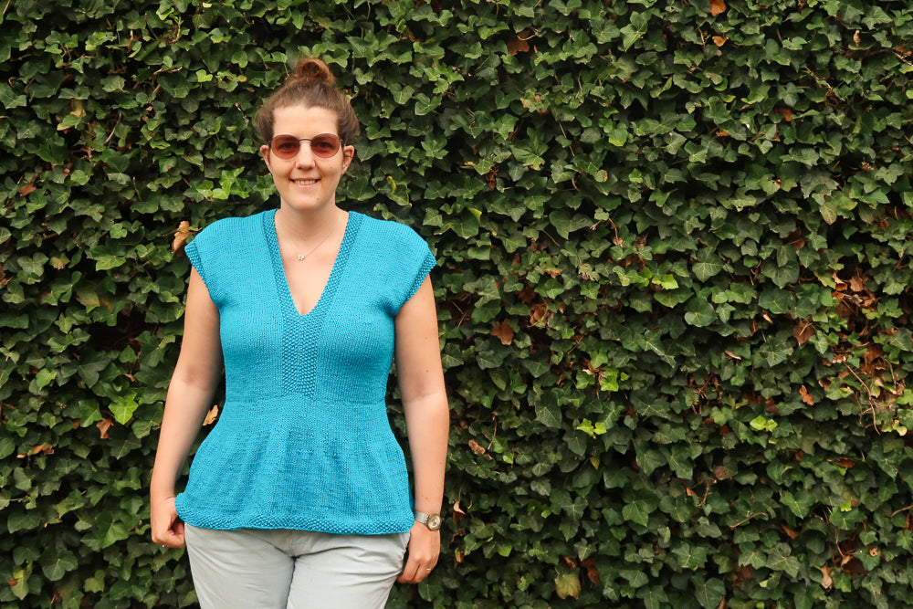 Tenggol Summer Top & Dress Knit Pattern by Hortense Maskens
