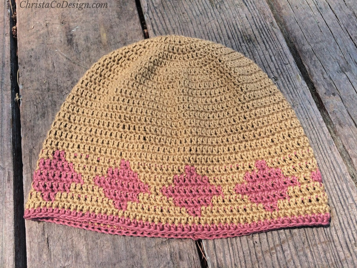 Summer Diamonds Hat Crochet Pattern by Crystal Marin