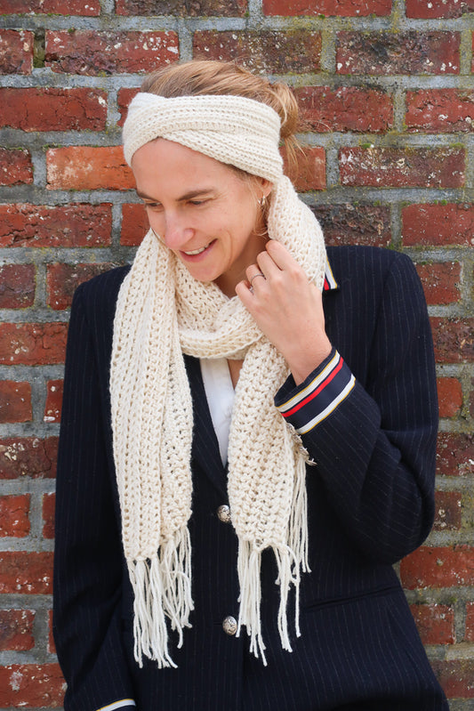 Your Morning Headband & Scarf set Crochet Pattern by Hortense Maskens
