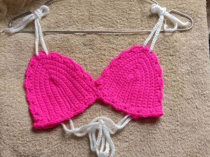 Crochet bra top Crochet Pattern by Helena Mathias