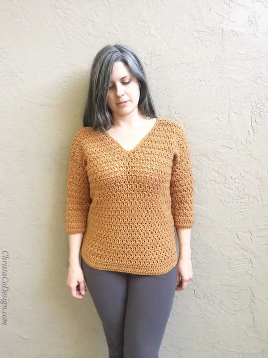 Sera Sweater Crochet Pattern by Crystal Marin