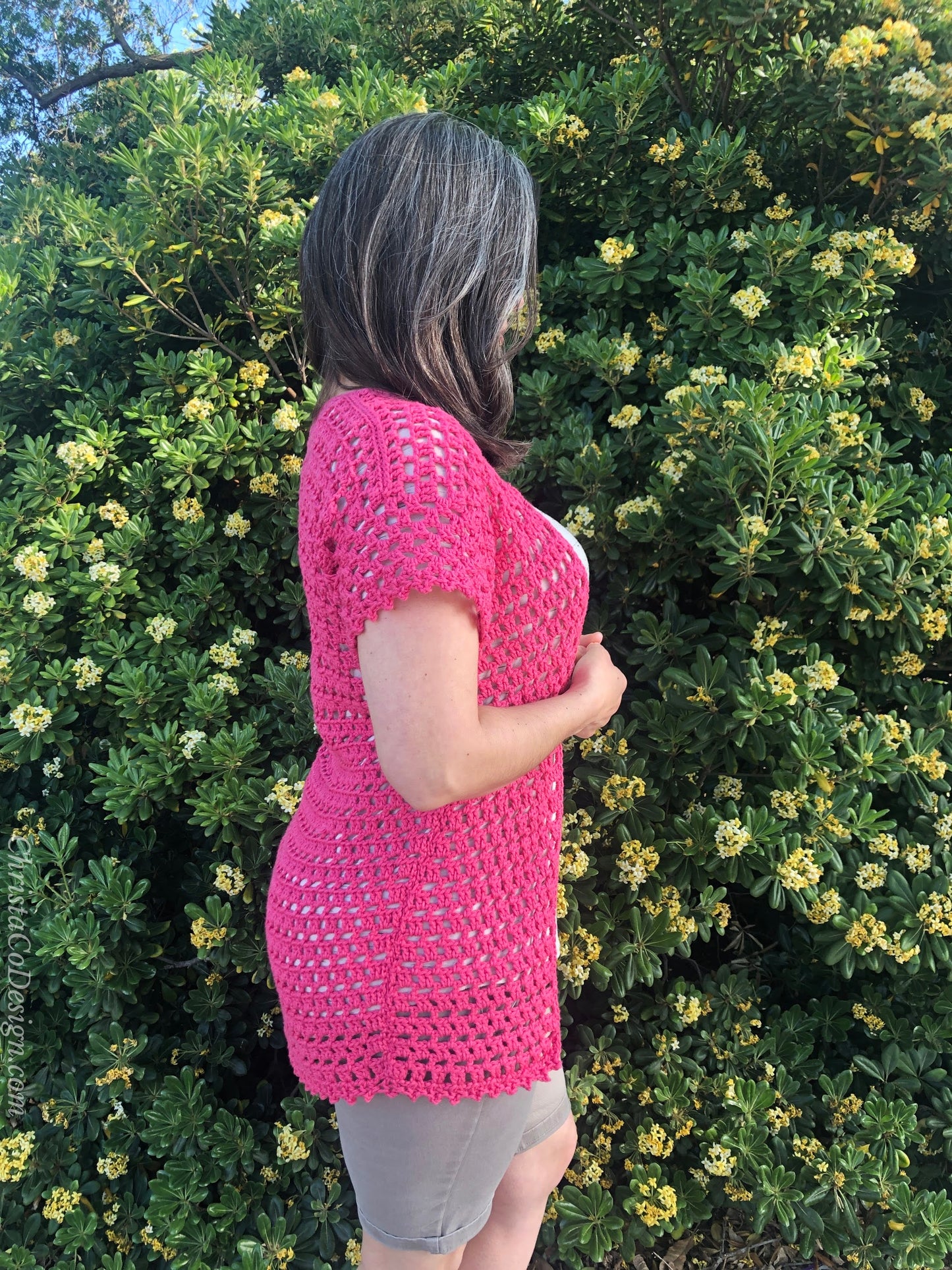 Elba Cardigan Crochet Pattern by Crystal Marin