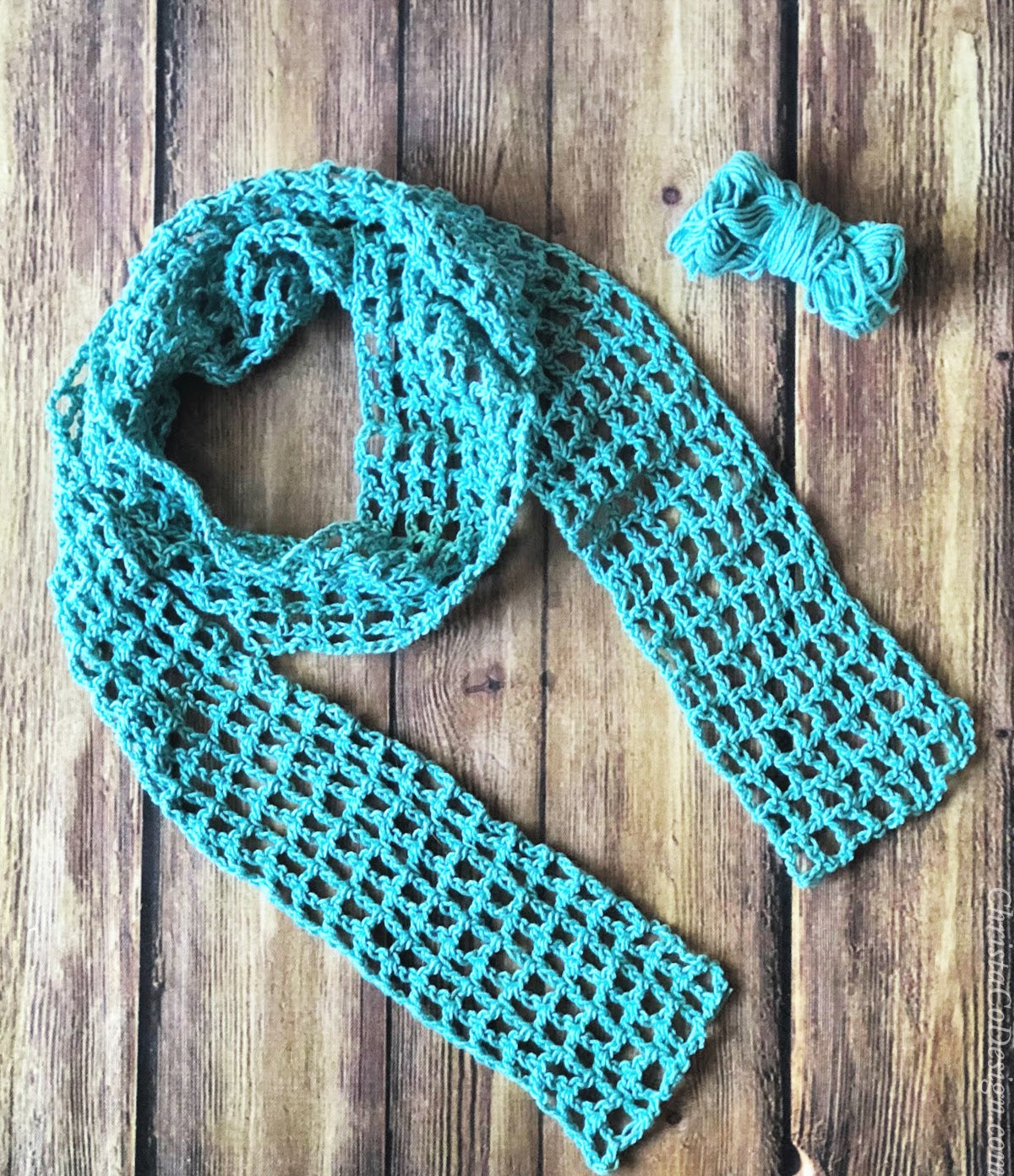 Skinny Summer Scarf Crochet Pattern by Crystal Marin