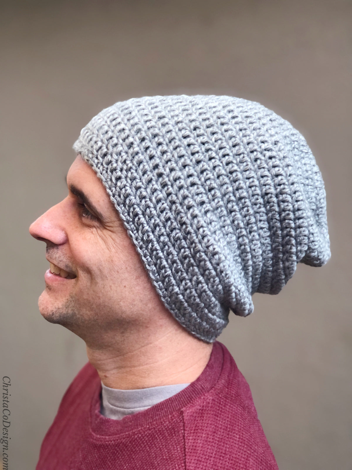 Simple Slouchy Beanie Crochet Pattern by Crystal Marin