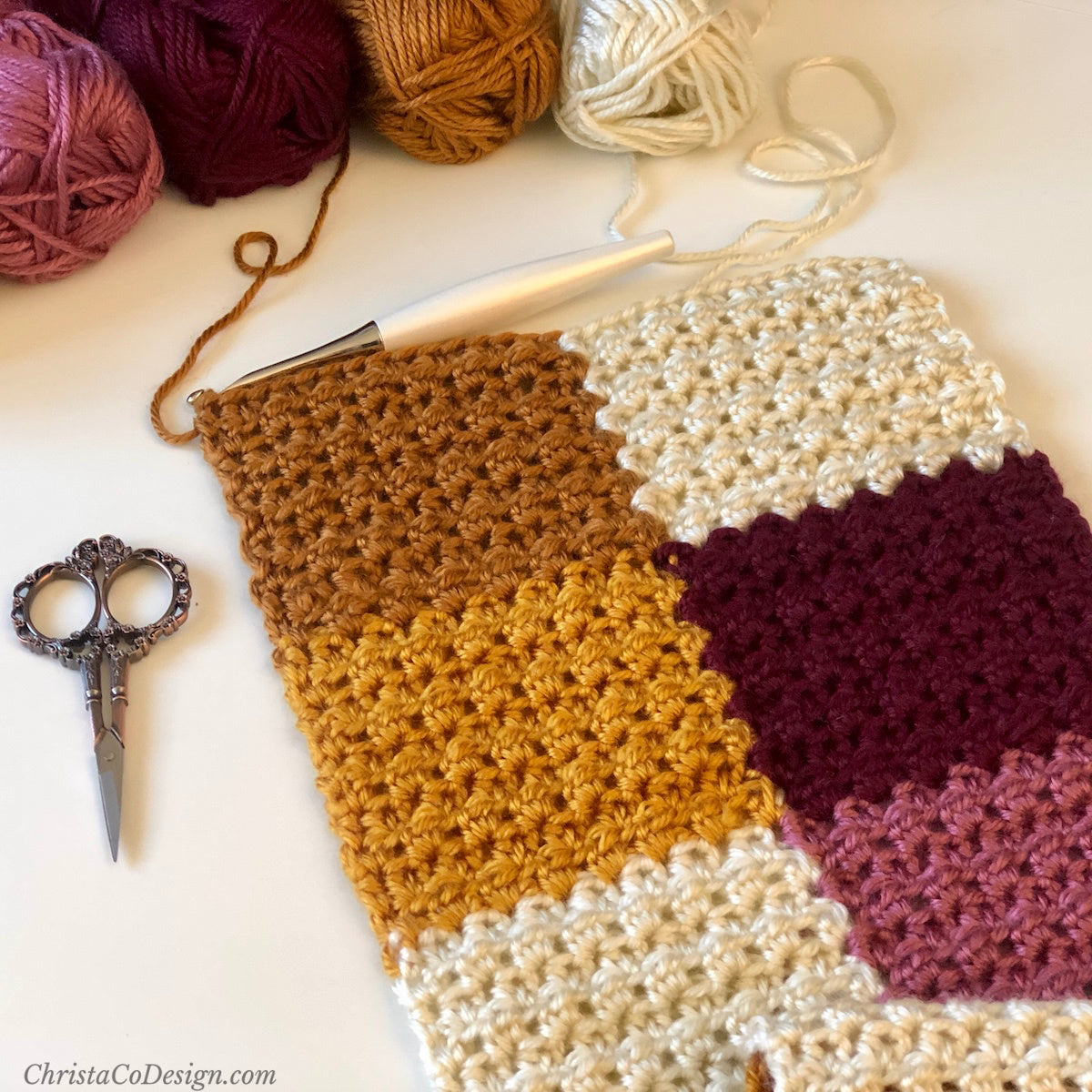 Iseo Scarf Crochet Pattern by Crystal Marin