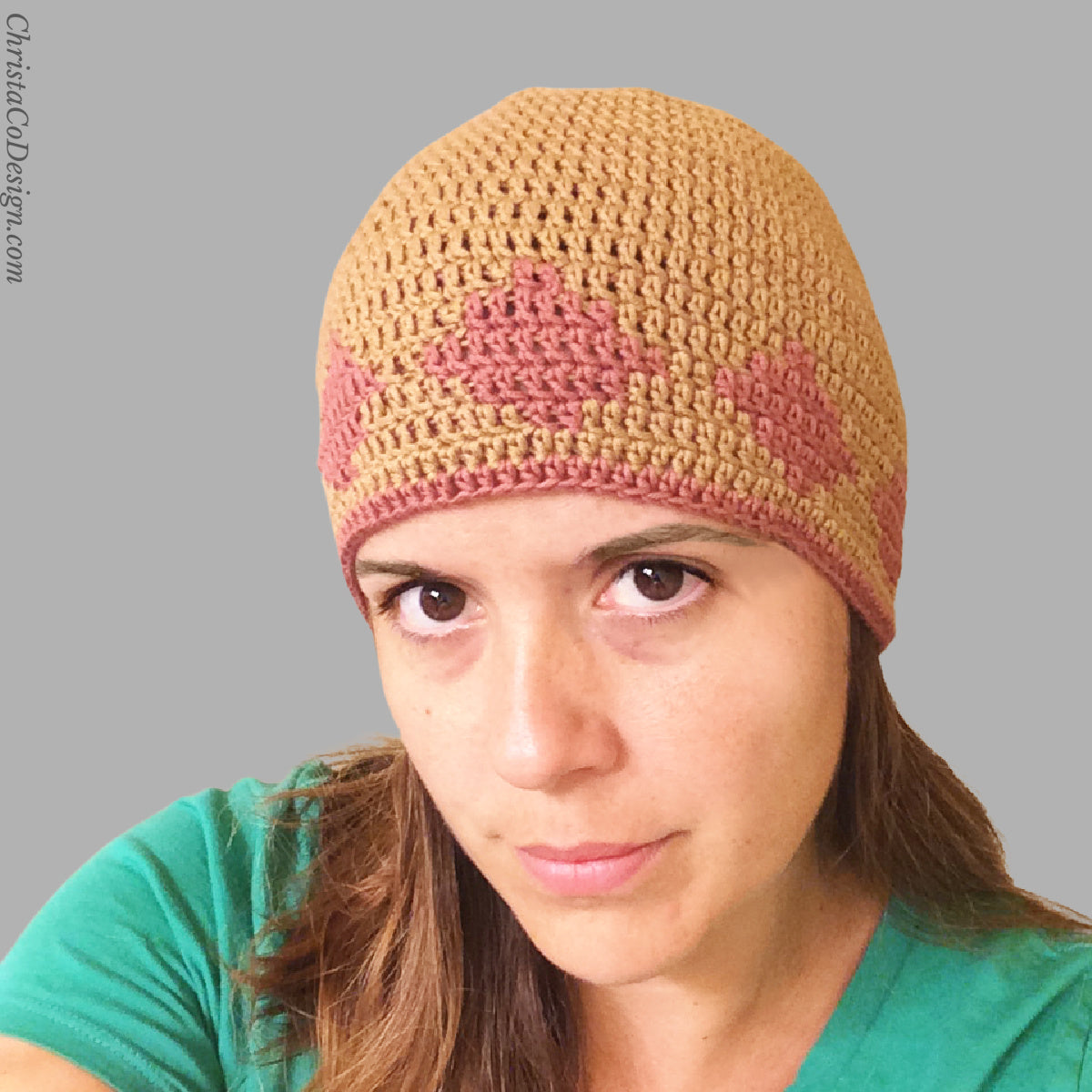 Summer Diamonds Hat Crochet Pattern by Crystal Marin