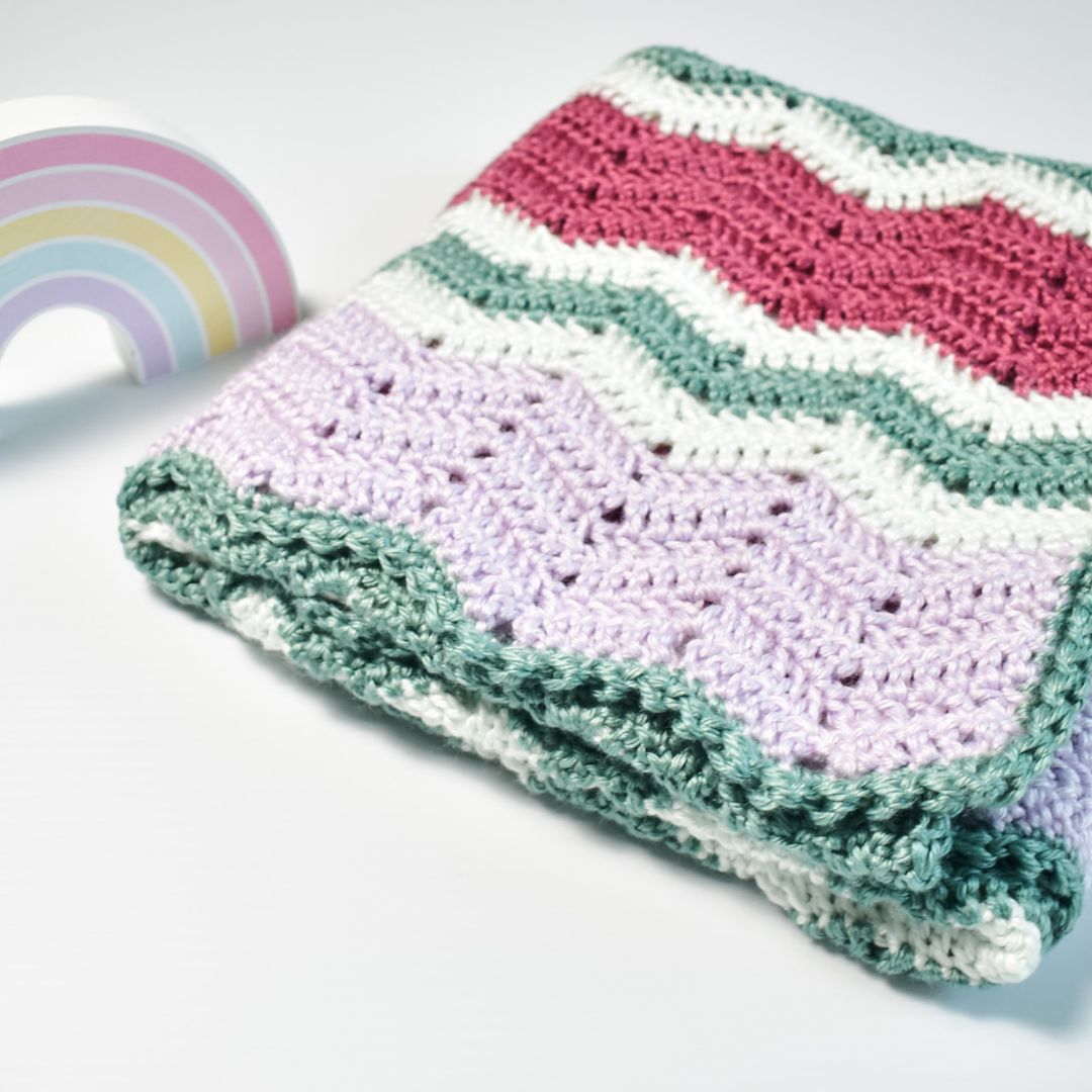 Free Crochet Pattern: Emma Baby Blanket by Angel Kissed Fiber Arts