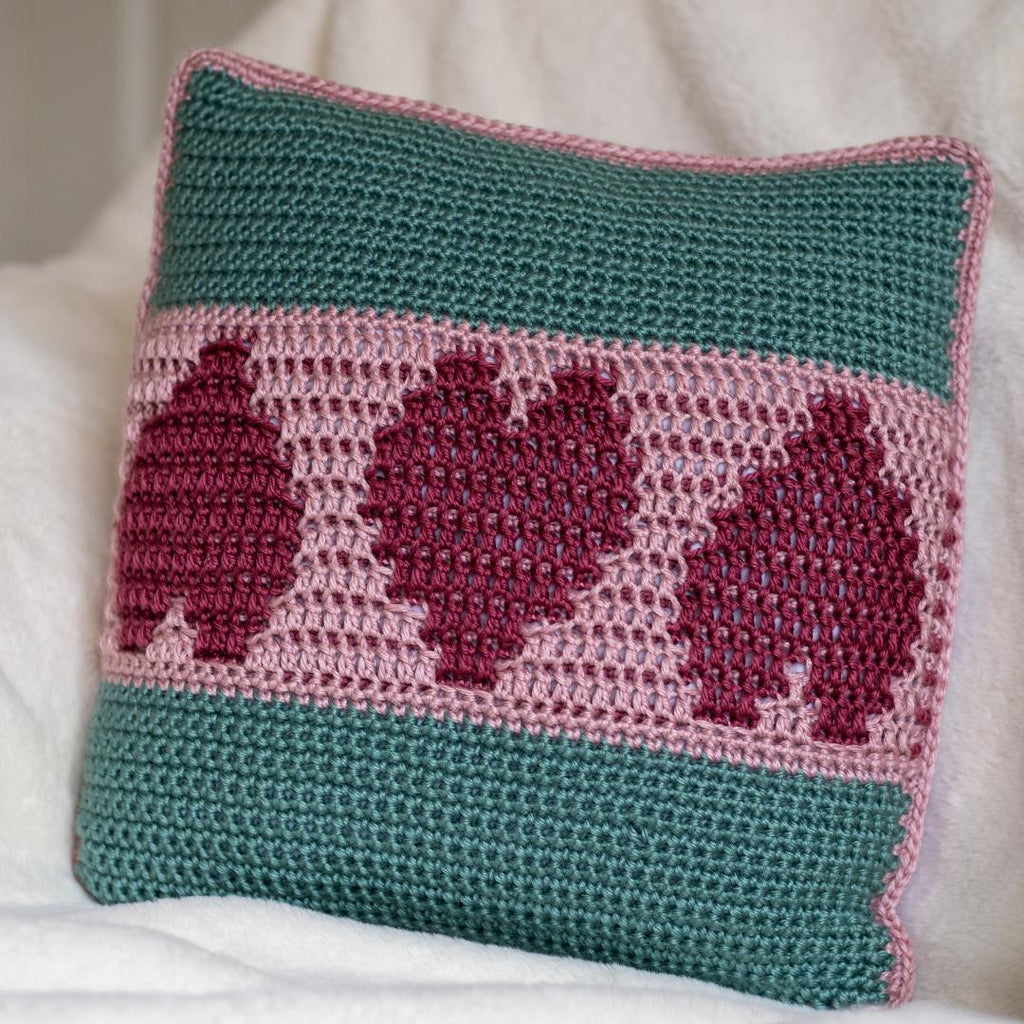 Free Crochet Pattern: Simply Love Mosaic Cushion Cover
