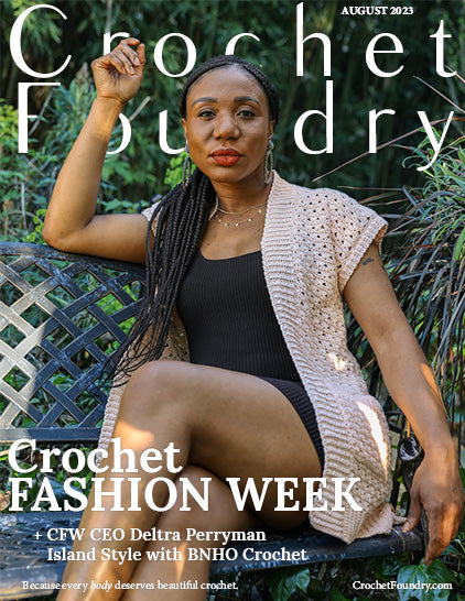 August 2023 Magazine Cover Interview: Crochet Designer Brittany Sledge