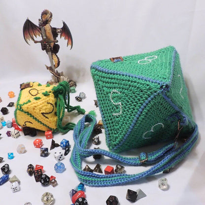 Bag of Holding: RPG Dice-Shaped Bags Crochet Pattern Set By Jessie At Home