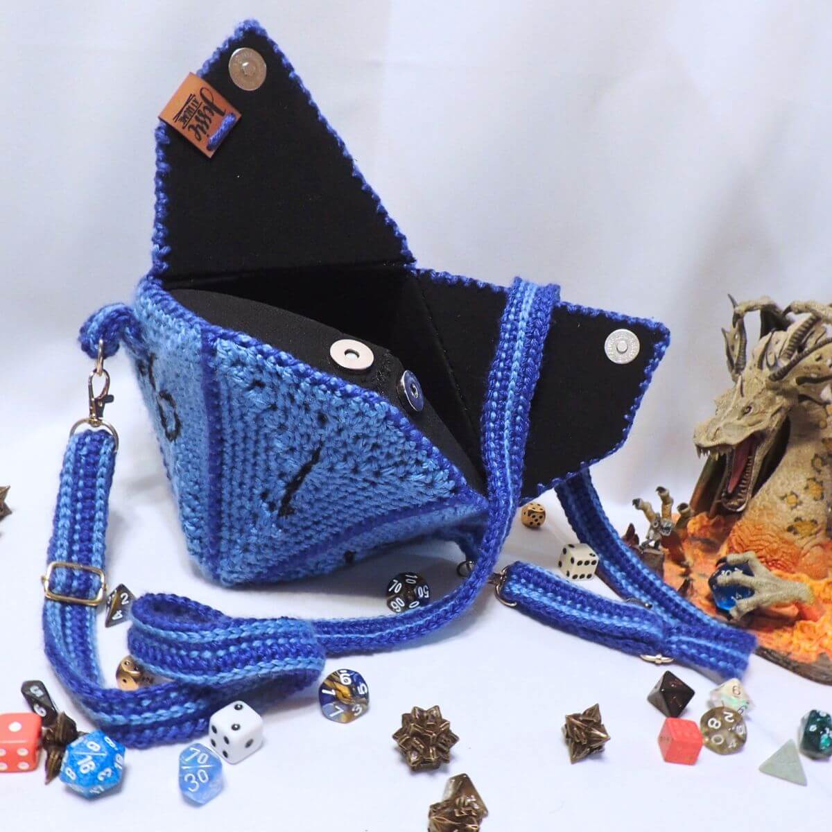 RPG D10 Dice Bag or Shoulder Bag Crochet Pattern By Jessie At Home