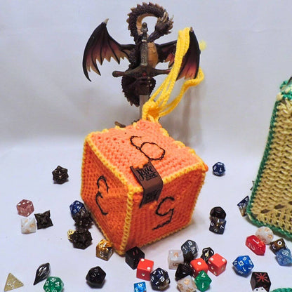 RPG D6 Dice Bag or Shoulder Bag Crochet Pattern By Jessie At Home