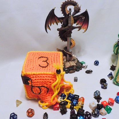 RPG D6 Dice Bag or Shoulder Bag Crochet Pattern By Jessie At Home