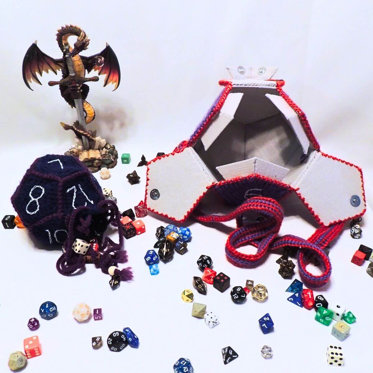 RPG D12 Dice Bag or Shoulder Bag Crochet Pattern By Jessie At Home