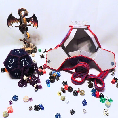 RPG D12 Dice Bag or Shoulder Bag Crochet Pattern By Jessie At Home