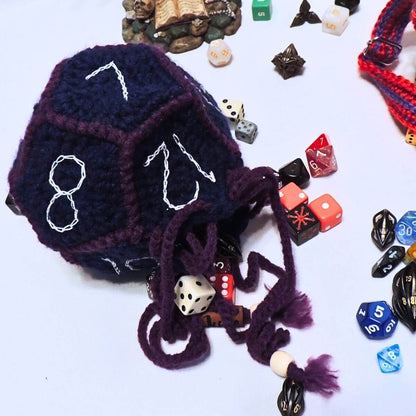 RPG D12 Dice Bag or Shoulder Bag Crochet Pattern By Jessie At Home