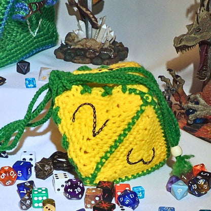RPG D8 Dice Bag or Shoulder Bag Crochet Pattern By Jessie At Home