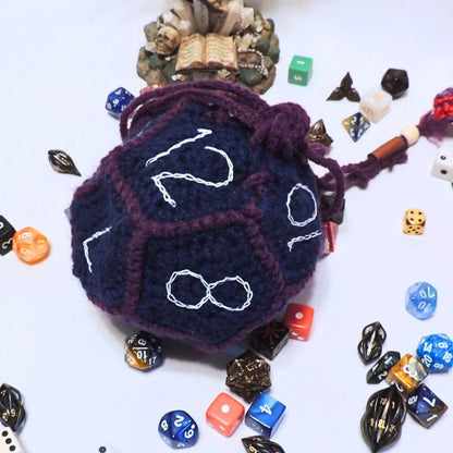 RPG D12 Dice Bag or Shoulder Bag Crochet Pattern By Jessie At Home