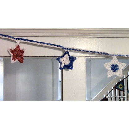 Stars and Stripes Bunting Crochet Pattern by Jessie At Home