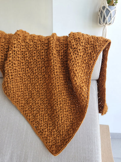 Waves of Grain C2C Blanket Crochet Pattern by Agat Rottman