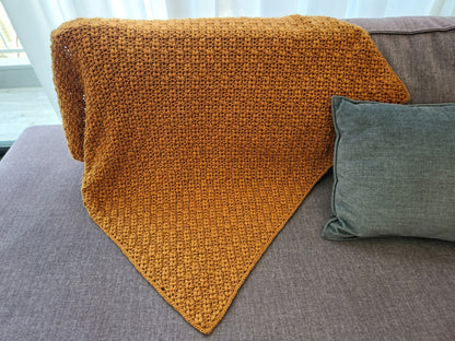 Waves of Grain C2C Blanket Crochet Pattern by Agat Rottman