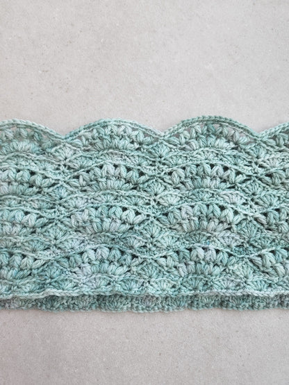 Clover Fan Infinity Scarf Crochet Pattern by Agat Rottman