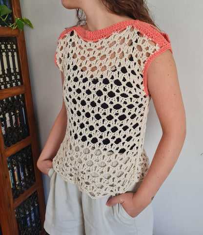 Summer Fun Top Crochet Pattern by Sandra Stitches