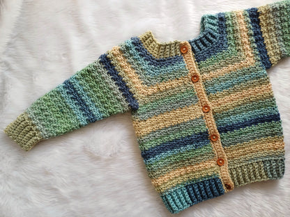 Oliver Cardi Pullover Child Crochet Pattern by Rashami Sarode