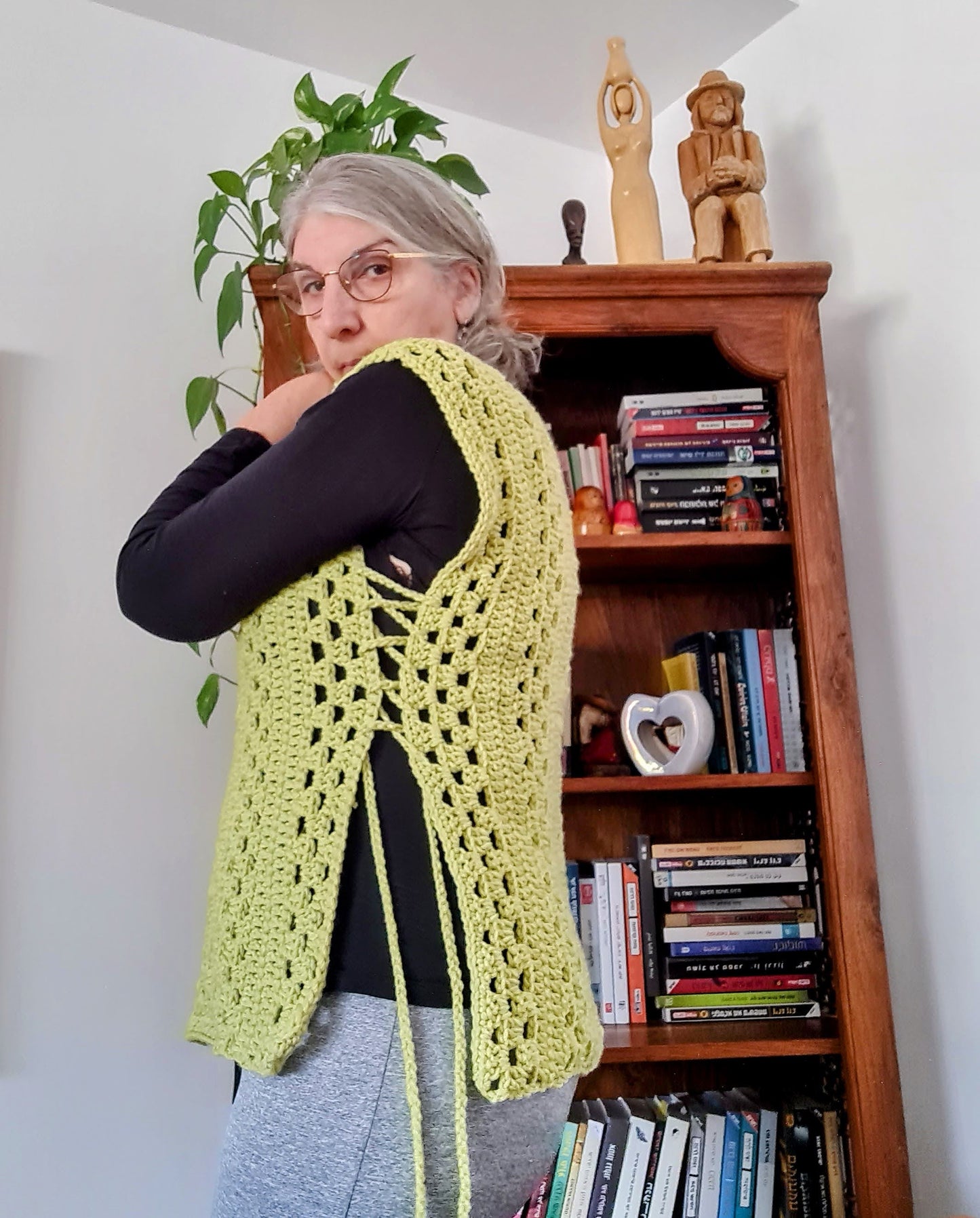 Granny Chic Vest Crochet Pattern by Sandra Regev