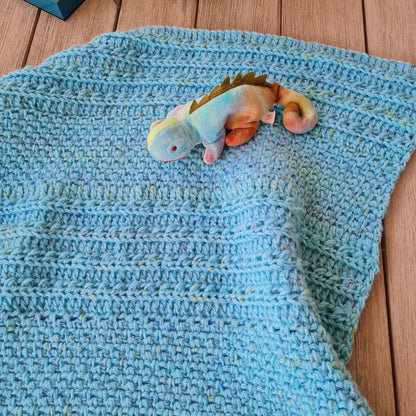 Happy Cuddles Baby Blanket Crochet Pattern by Sandra Regev