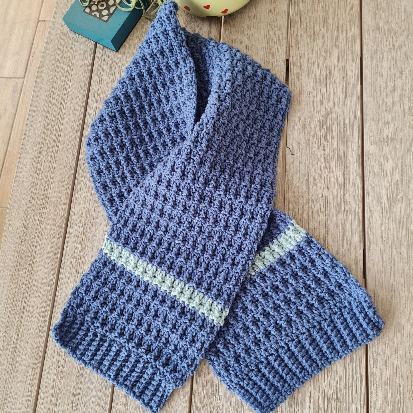 Glacier Scarf Crochet Pattern by Sandra Stitches