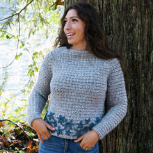 Load image into Gallery viewer, Autumn Bloom Sweater Crochet Pattern PDF by Zara Powter
