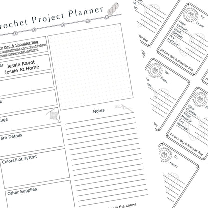 RPG D4 Dice Bag or Shoulder Bag Crochet Pattern By Jessie At Home