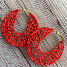 Load image into Gallery viewer, Coral Bloom Crochet Earrings Pattern PDF by Jaime Preston
