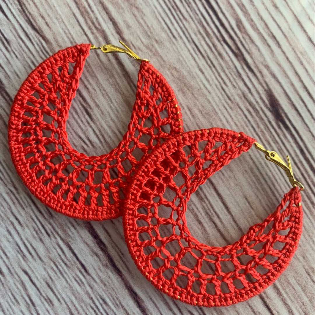 Coral Bloom Crochet Earrings Pattern PDF by Jaime Preston