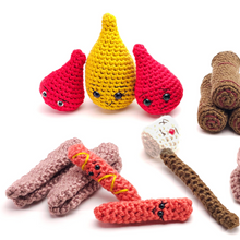 Load image into Gallery viewer, Cozy Campfire Set Amigurumi Crochet Pattern PDF by Jackie Laing
