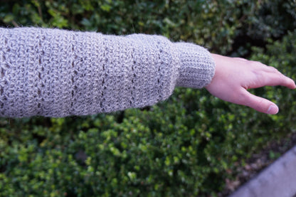 Cobblestone Sweater Dress Crochet Pattern by Zara Powter