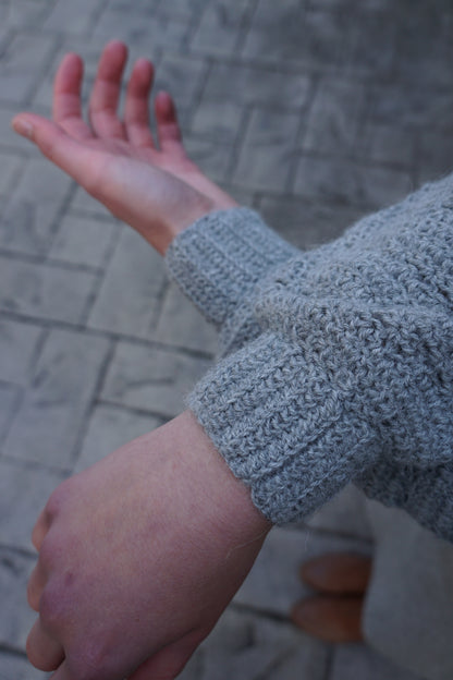 Cobblestone Sweater Dress Crochet Pattern by Zara Powter
